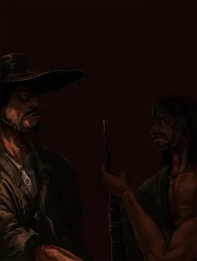 枪，沙子，蚂蚁