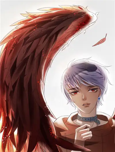 长着红色翅膀的他