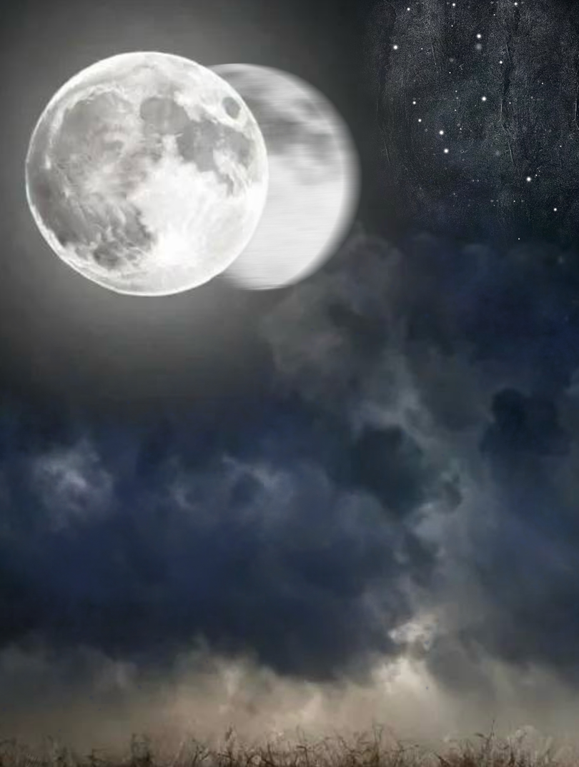 在半夜看月亮会有重影吗